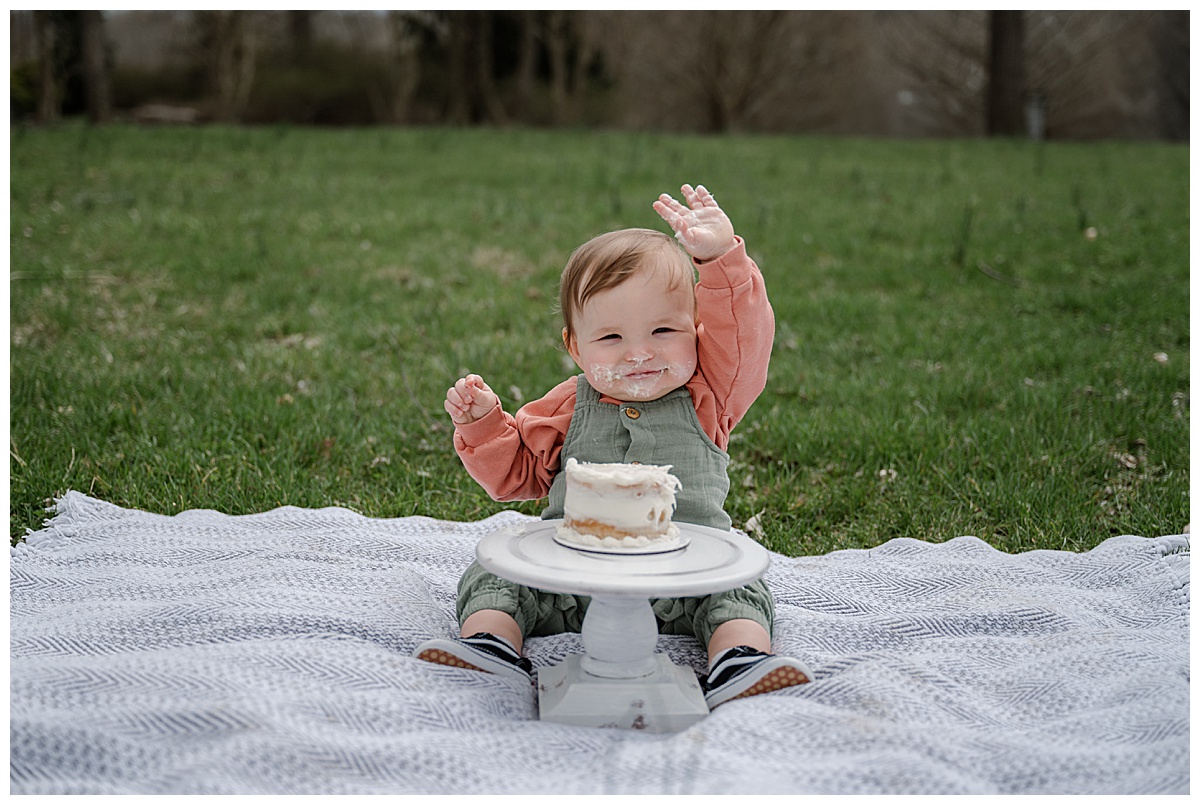 Newborn, cake smash family session