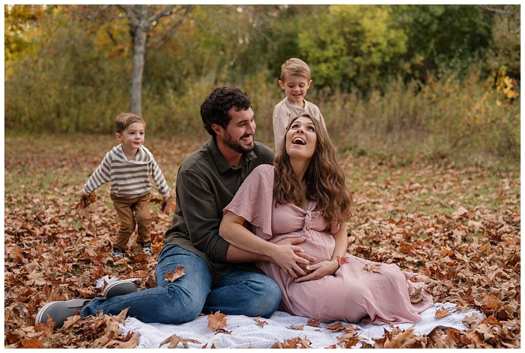 fall family maternity session